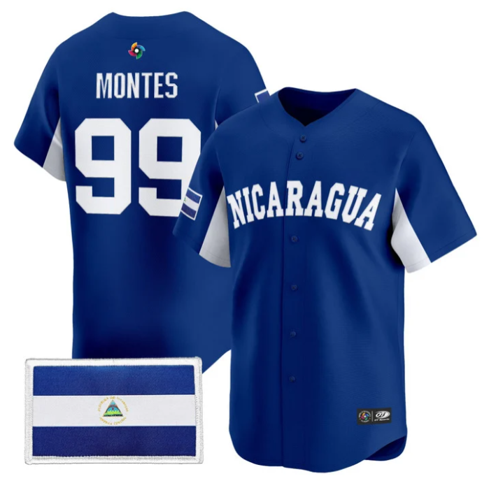 Juan Montes Jersey #99 Team Nicaragua 2026 World Baseball Stitched