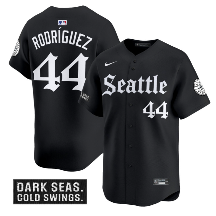 Julio Rodríguez Jersey #44 Seattle Mariners Deep Sea Gothic Edition Limited Stitched