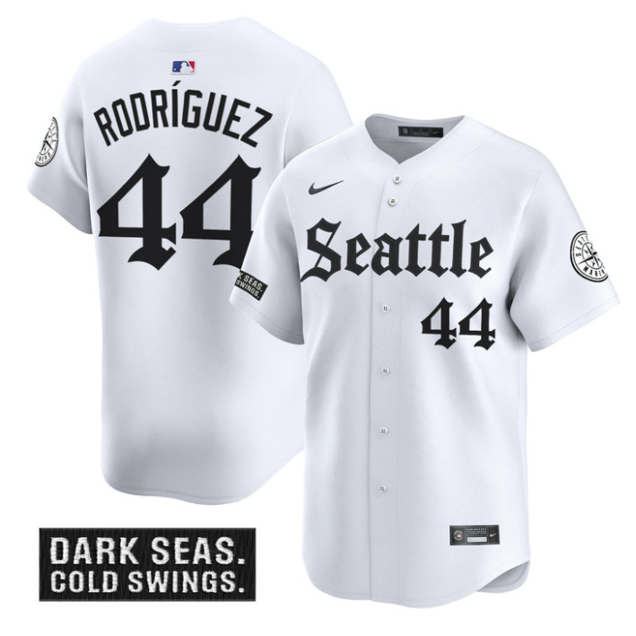 Julio Rodríguez Jersey #44 Seattle Mariners Deep Sea Gothic Edition Limited Stitched