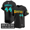 Julio Rodríguez Jersey #44 Seattle Mariners Graffiti Emerald Drop Edition