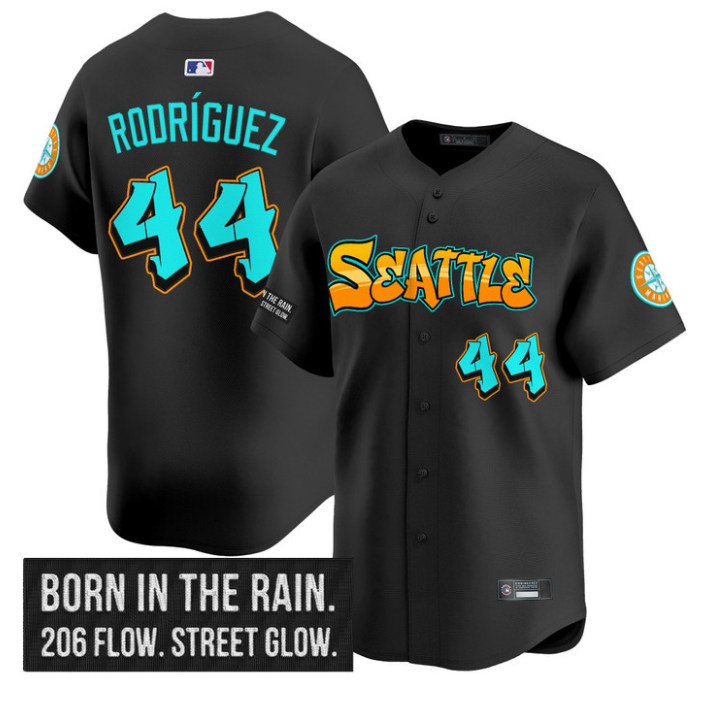 Julio Rodríguez Jersey #44 Seattle Mariners Graffiti Emerald Drop Edition