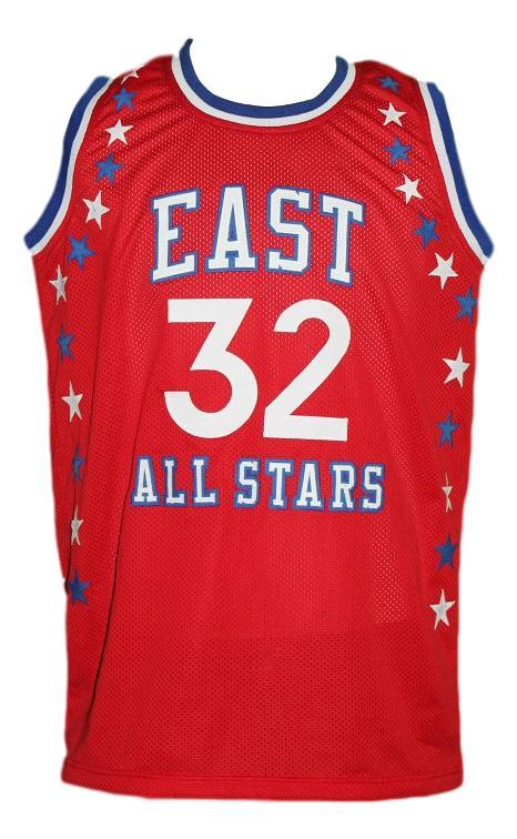 Julius Erving Jersey #32 Aba East All Stars Basketball Sewn Red