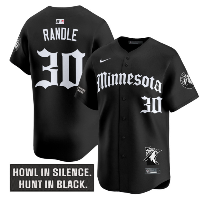 Julius Randle Jersey #30 Minnesota Timberwolves Gothic North Howl Edition