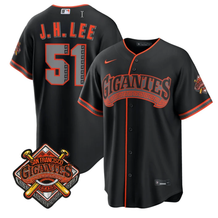 Jung Hoo Lee Jersey #51 San Francisco Giants Los Gigantes Vapor All Stitched