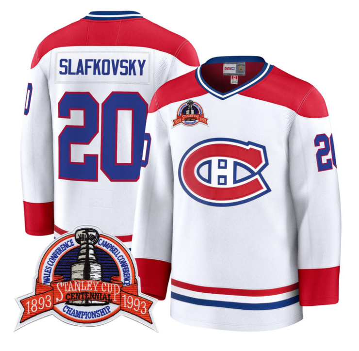 Juraj Slafkovsky Jersey #20 Montreal Canadiens Timeless Premium Stitched 1992