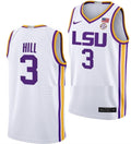 Justice Hill Jersey LSU Tigers College Basketball Limited White #3