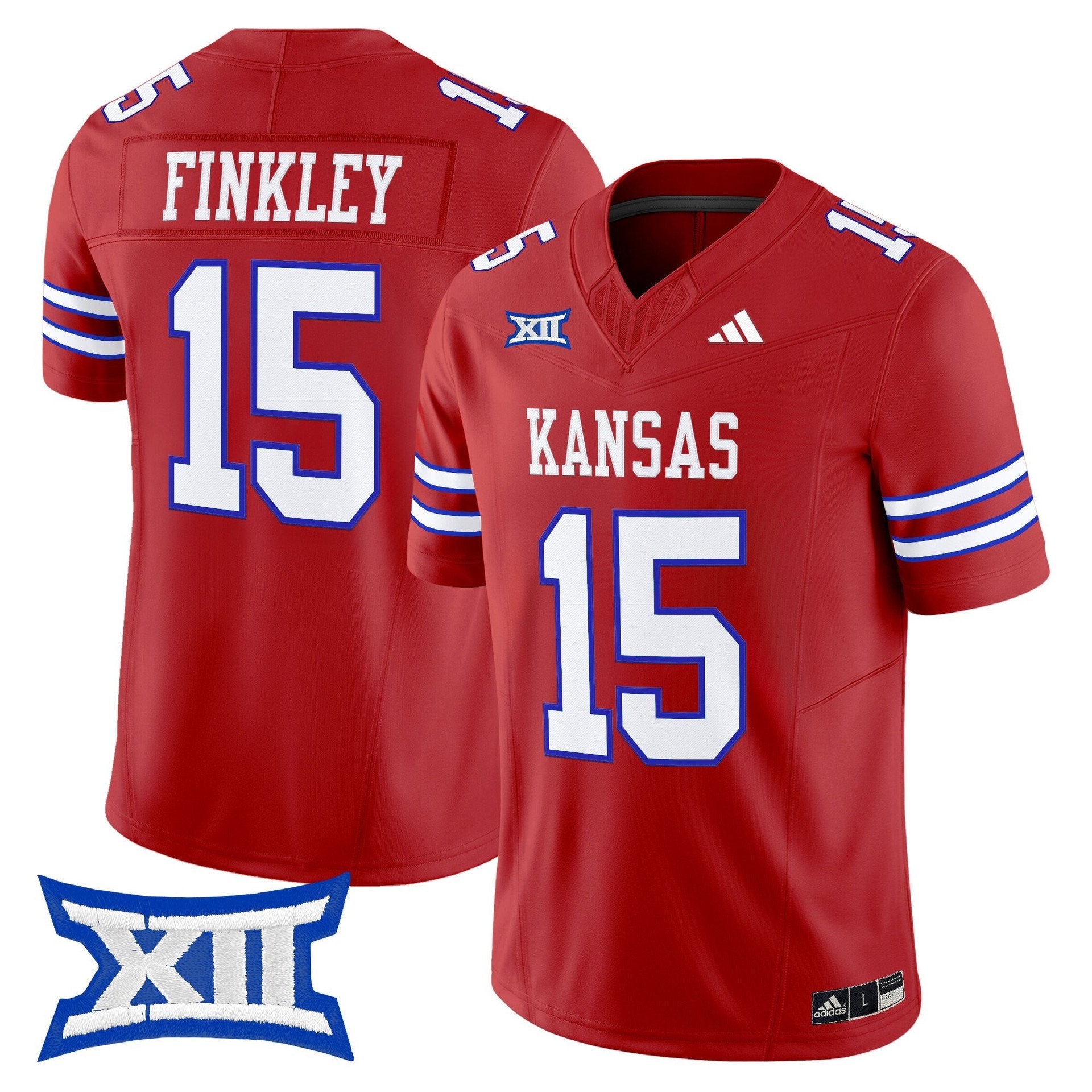Justice Finkley Jersey #15 Kansas Jayhawks 2025 Vapor Limited Stitched