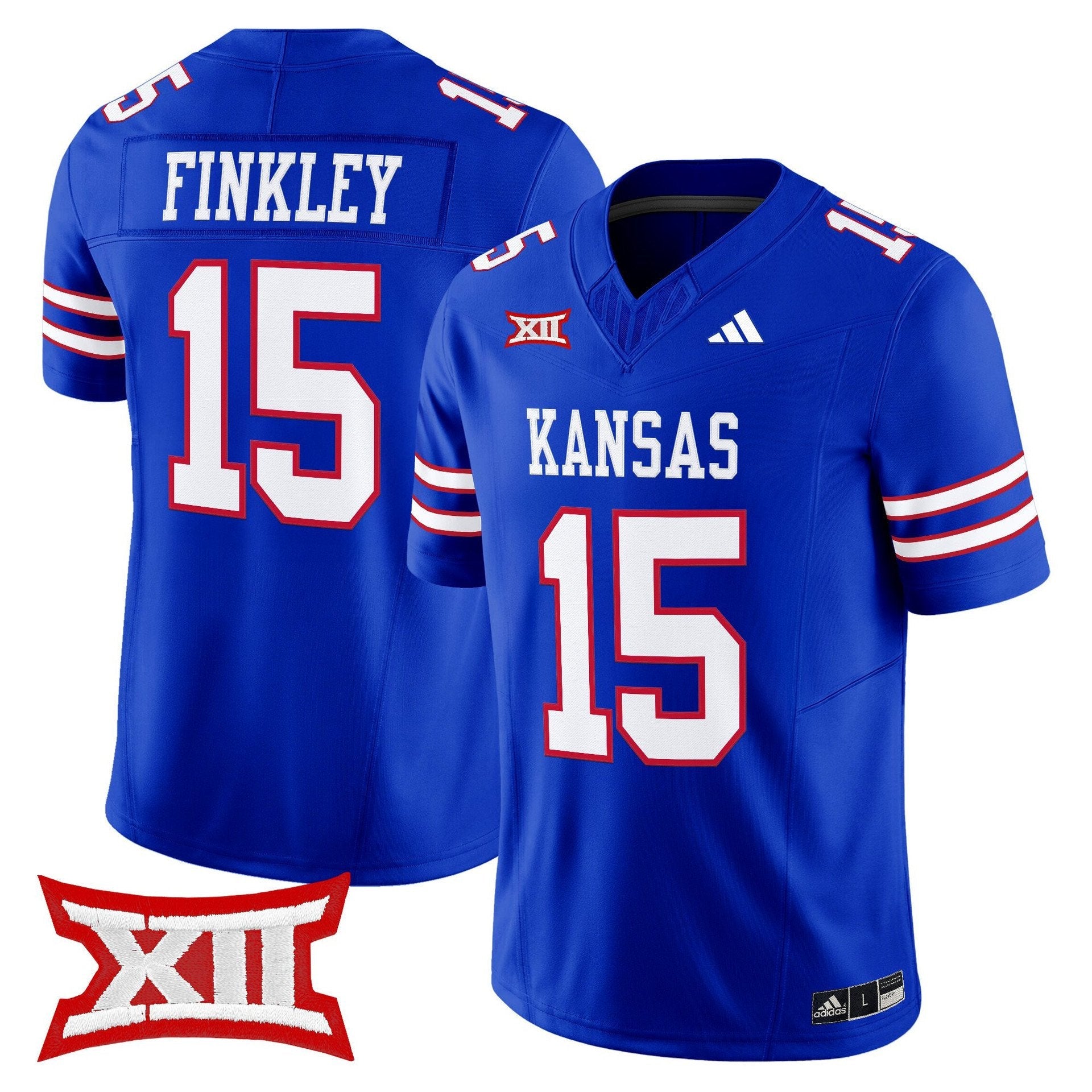 Justice Finkley Jersey #15 Kansas Jayhawks 2025 Vapor Limited Stitched