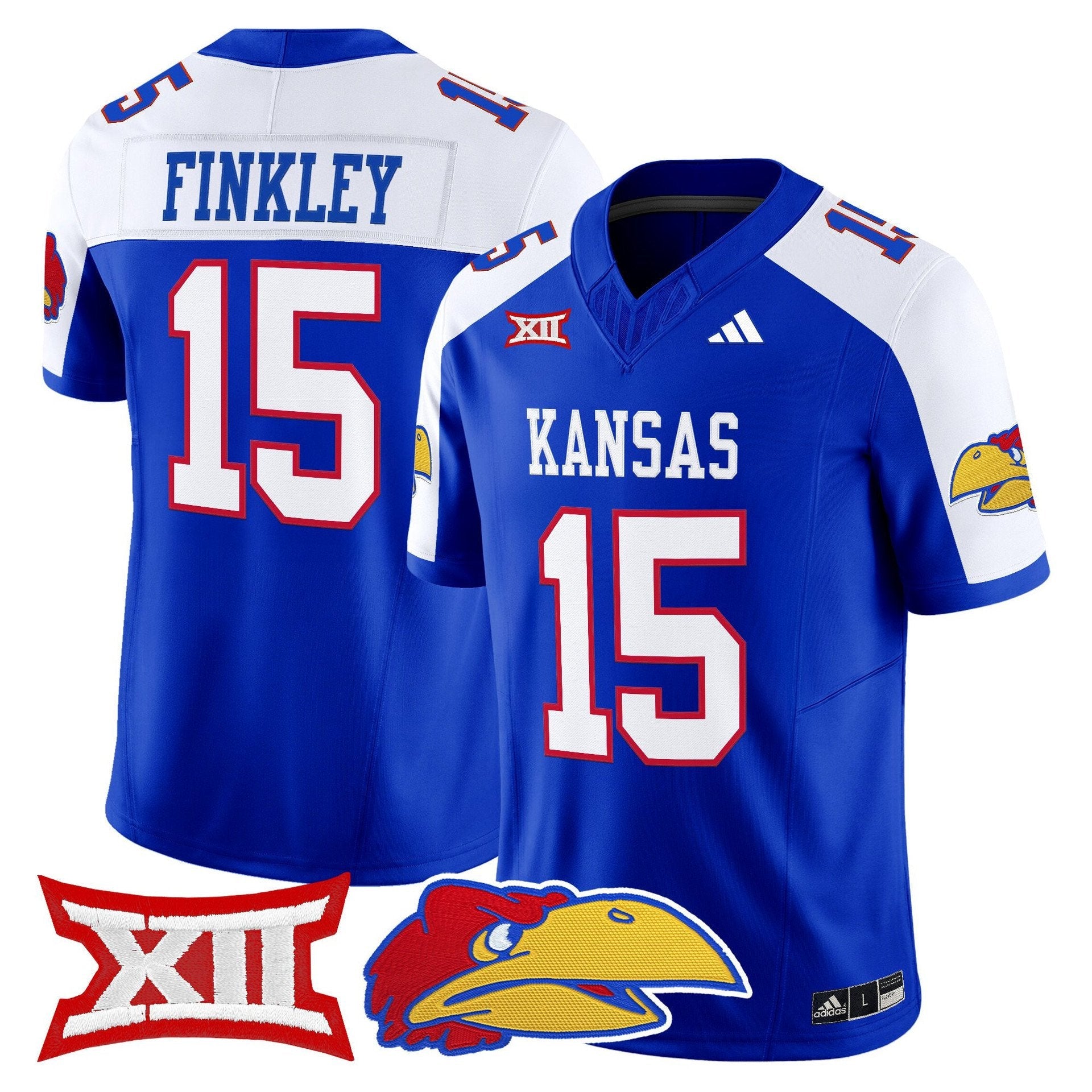 Justice Finkley Jersey #15 Kansas Jayhawks 2025 Vapor Limited Stitched