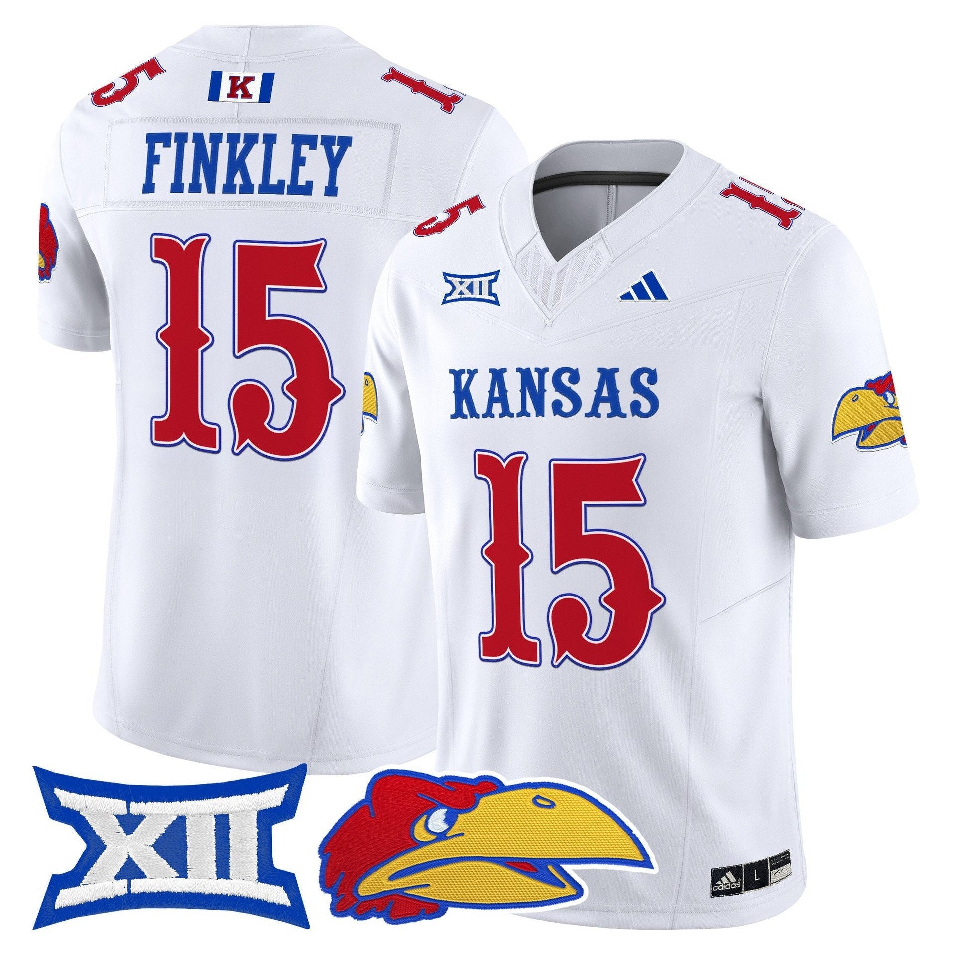 Justice Finkley Jersey #15 Kansas Jayhawks 2025 Vapor Limited Stitched