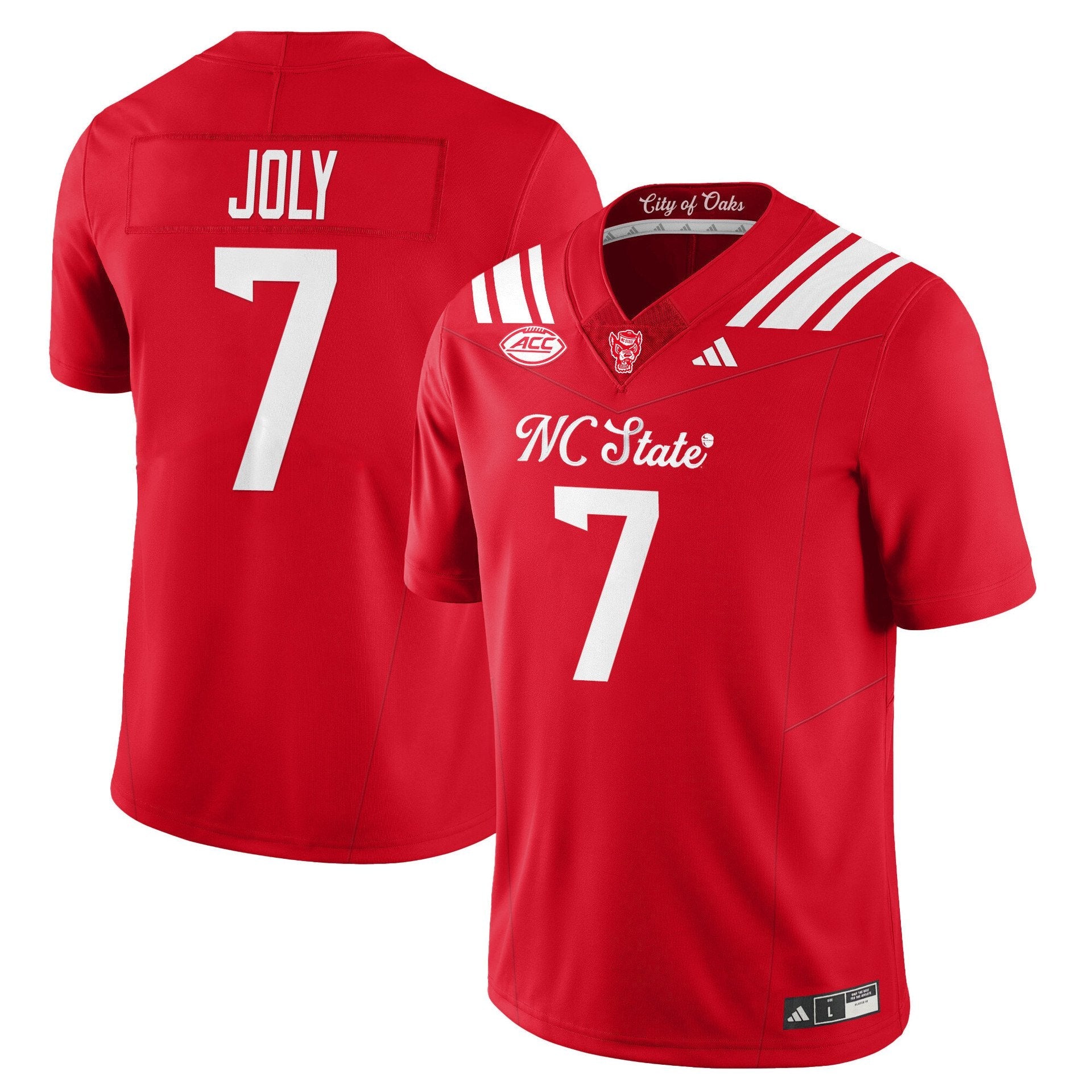 Justin Joly Jersey #7 State Wolfpack City of Oaks Vapor Limited Stitched