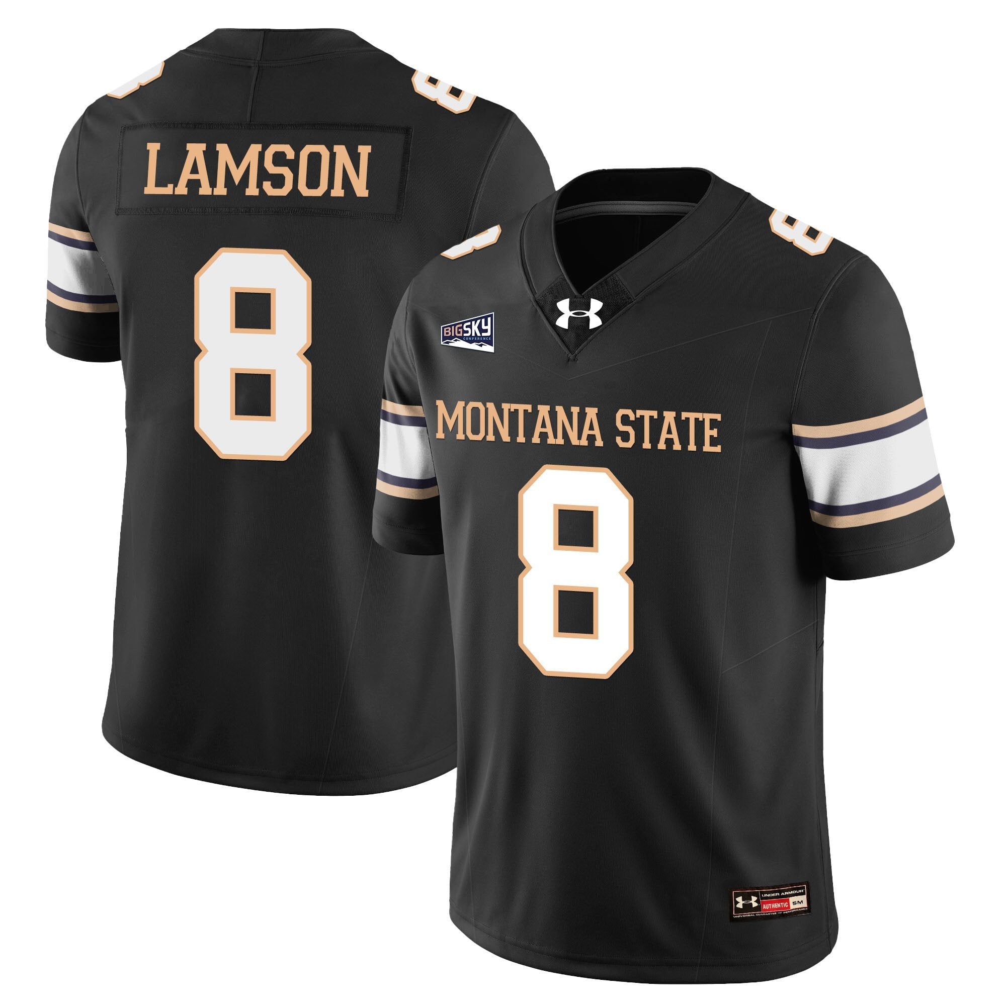 Justin Lamson Jersey #8 Montana State Bobcat Football 2025 Stitched