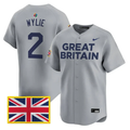 Justin Wylie Jersey #2 Team Great Britain 2026 World Baseball Stitched
