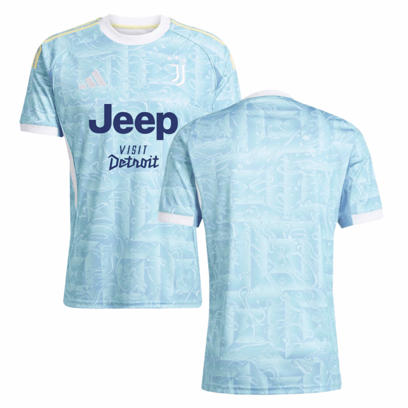 Juventus 2025-26 Away Match Jersey – Light Blue