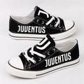 Juventus Low Top Canvas Sport Sneakers Shoes For Men Women Fans