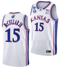 Kevin McCullar Jersey Kansas Jayhawks College Basketball 2023 NCAA March Madness White #15
