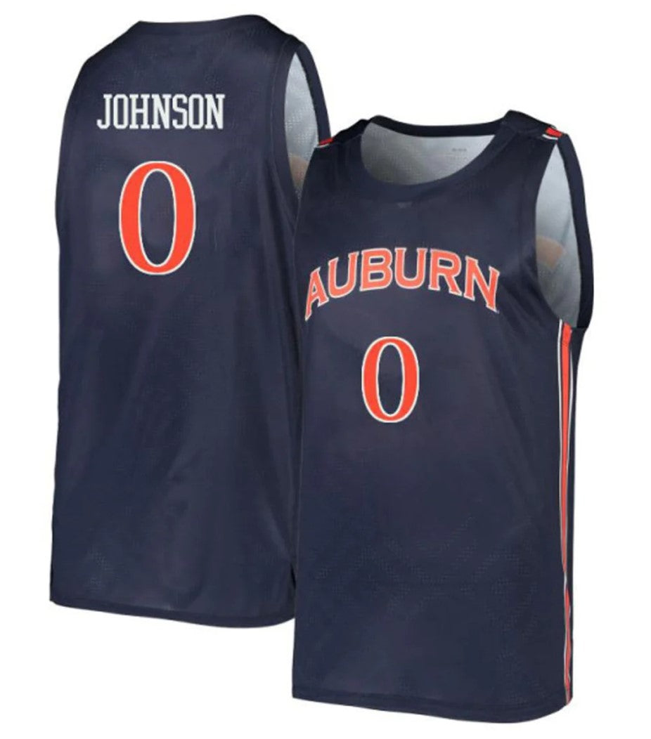 KD Johnson Jersey Auburn Tigers College Basketball #0