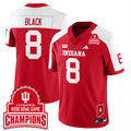 Kaelon Black Jersey #8 Indiana Hoosiers 2026 Rose Bowl Game Champions Patch Stitched