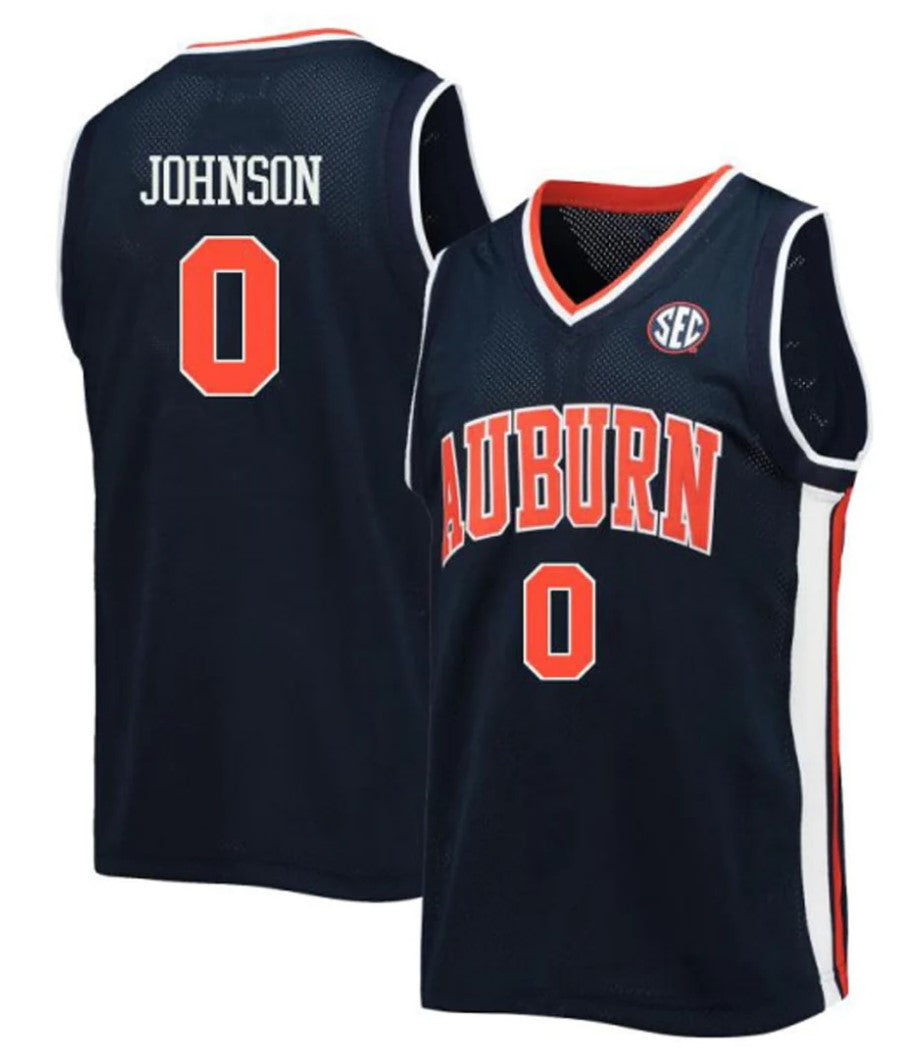 KD Johnson Jersey Auburn Tigers College Basketball #0