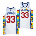 Kansas Jayhawks #33 David McCormack Jersey 2022 Sunflower Showdown White Basketball Jerseys