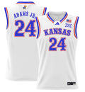KJ Adams Jr Jersey #24 Kansas Jayhawks 2024 Lightweight Basketball White