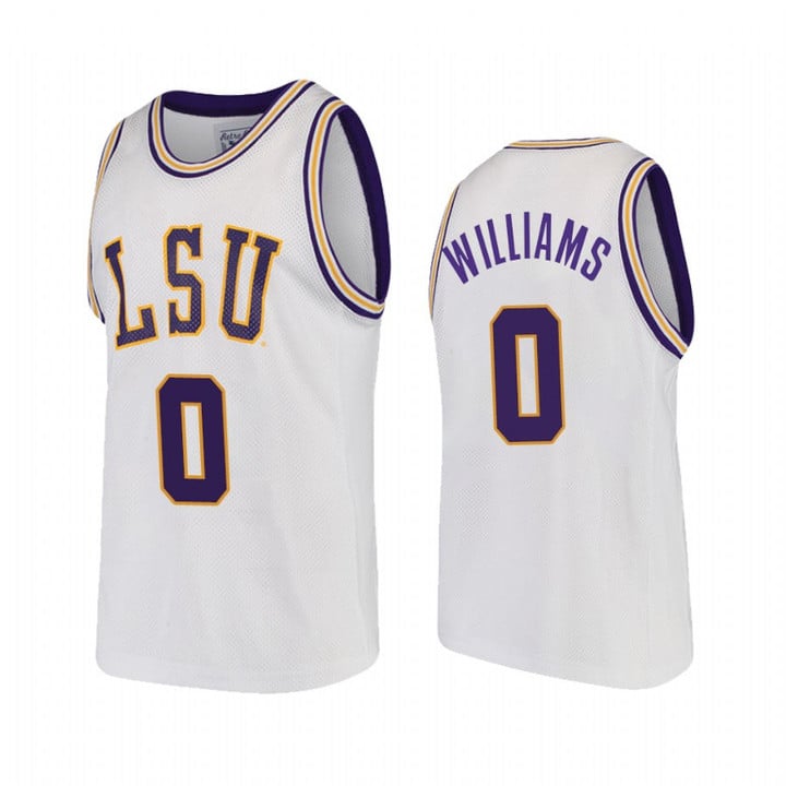 KJ Williams Jersey LSU Tigers Basketball 2023 Draft Prospect NCAA College #0