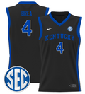 Koby Brea Jersey #4 Kentucky Wildcats Lightweight Basketball Black