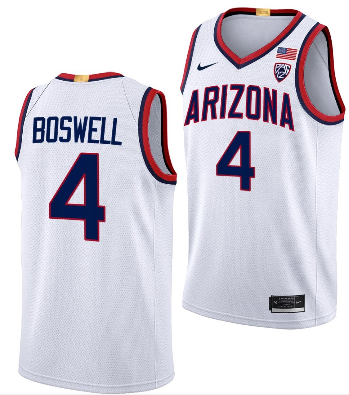 Kylan Boswell Jersey Arizona Wildcats College Basketball Limited #4