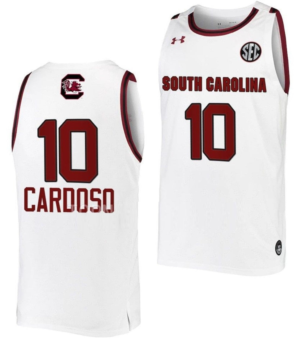 Kamilla Cardoso Jersey South Carolina Gamecocks College Basketball White #10