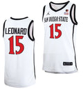 Kawhi Leonard Jersey San Diego State Aztecs College Basketball Home White #15