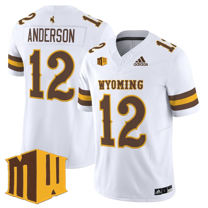 Kaden Anderson Jersey #12 Wyoming Cowboys 2025 Vapor Limited Stitched