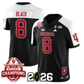 Kaelon Black Jersey #8 Indiana Hoosiers 2025 National Champions V2 Stitched