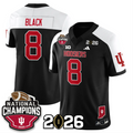 Kaelon Black Jersey #8 Indiana Hoosiers 2025 National Champions V3 Stitched
