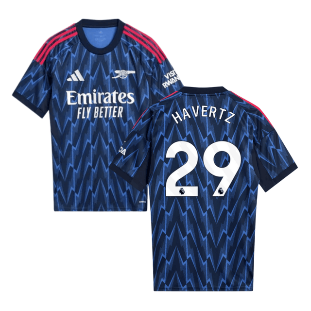 Kai Havertz #29 Arsenal 2025-26 Away Men Jersey – Blue