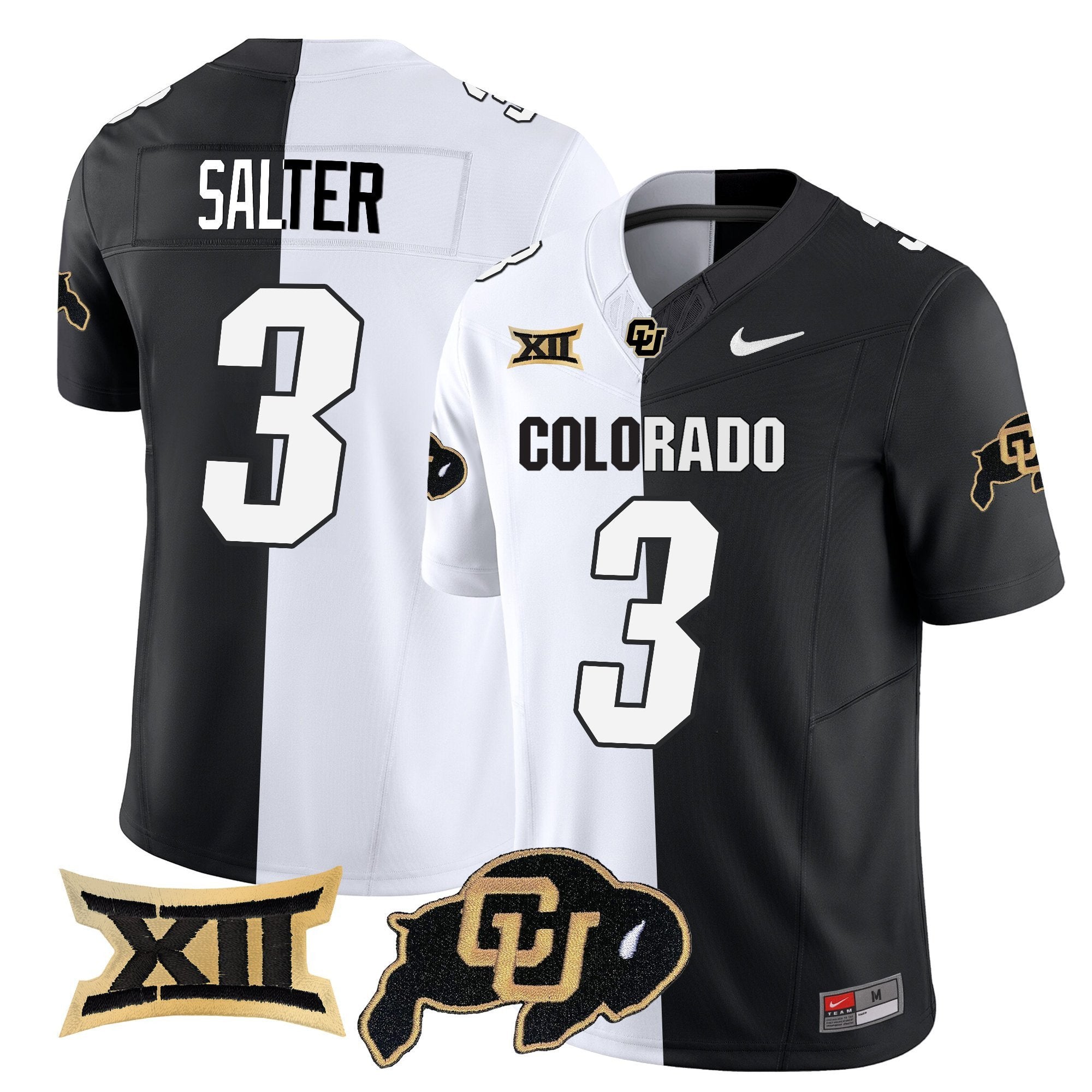 Kaidon Salter Jersey #3 Colorado Buffaloes 2025 Vapor Limited Stitched