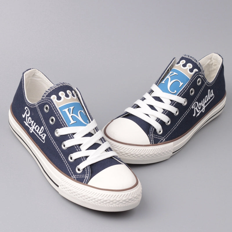 Kansas City Royals Limited Print Low Top Canvas Shoes Sport Sneakers For Men Women Fans