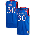 Kansas Jayhawks #30 Ochai Agbaji Jersey Royal Embroidery College Basketball Jerseys