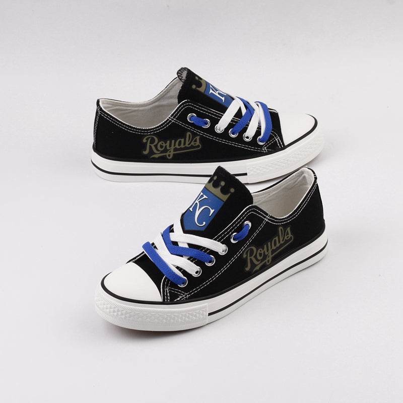 Kansas City Royals Limited Print Low Top Canvas Shoes Sport Sneakers For Men Women Fans