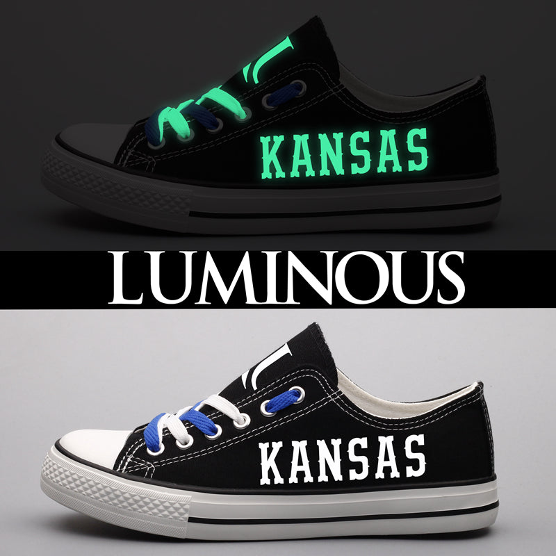 Kansas Jayhawks Sport Sneakers Shoes For Men Women Fans