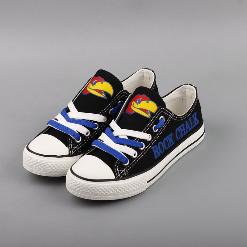 Kansas Jayhawks Sport Sneakers Shoes For Men Women Fans