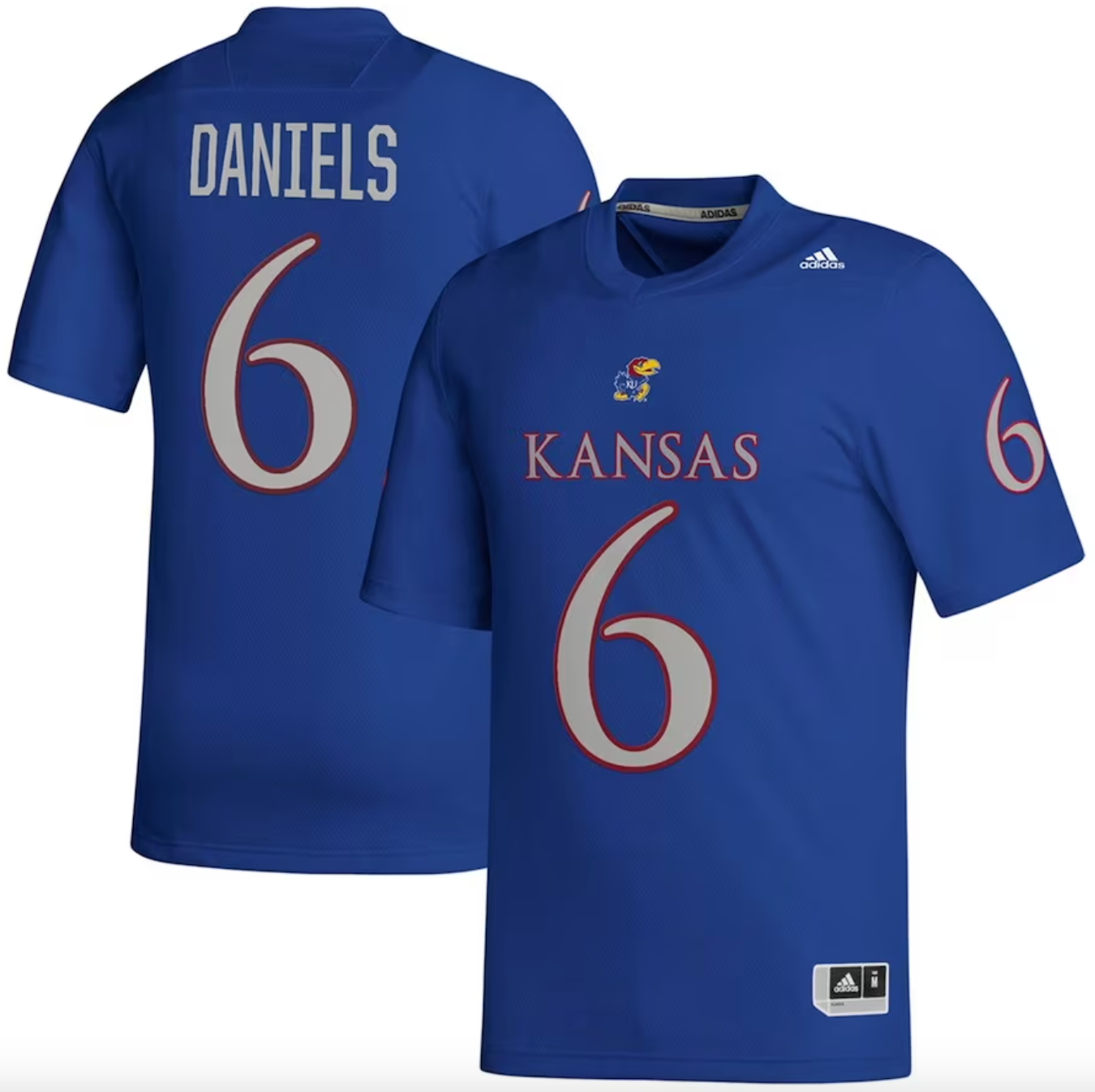 Kansas Jayhawks Jalon Daniels Jersey #6 College Football Stitched