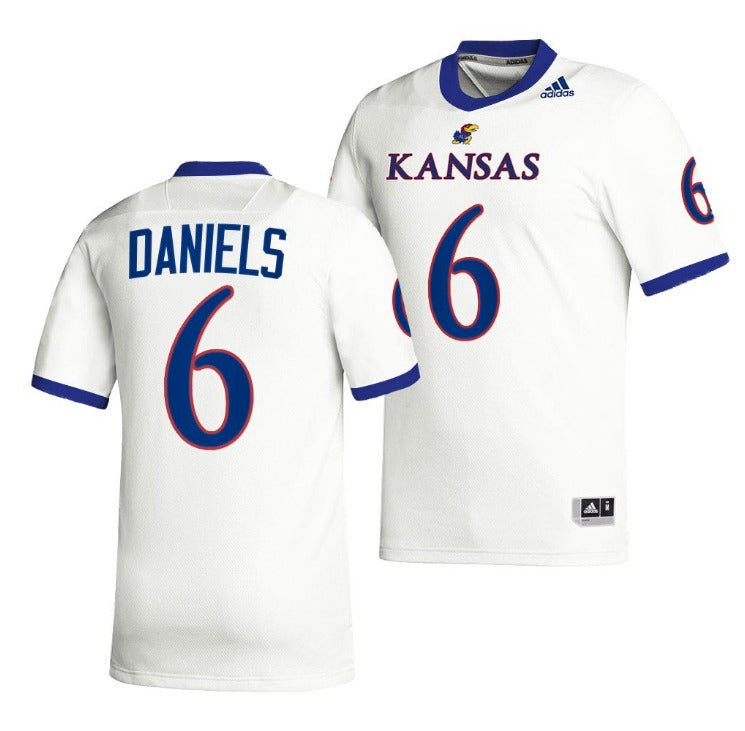 Kansas Jayhawks Jalon Daniels Jersey #6 College Football Stitched
