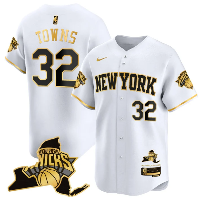 Karl-Anthony Towns Jersey #32 New York Knicks Vapor Baseball Stitched