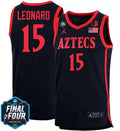 Kawhi Leonard Jersey San Diego State Aztecs College Basketball 2023 NCAA Final Four Black #15