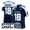 Ke'Travion Hargrove Jersey #18 Old Dominion Monarchs 2025 Stitched Navy Alter