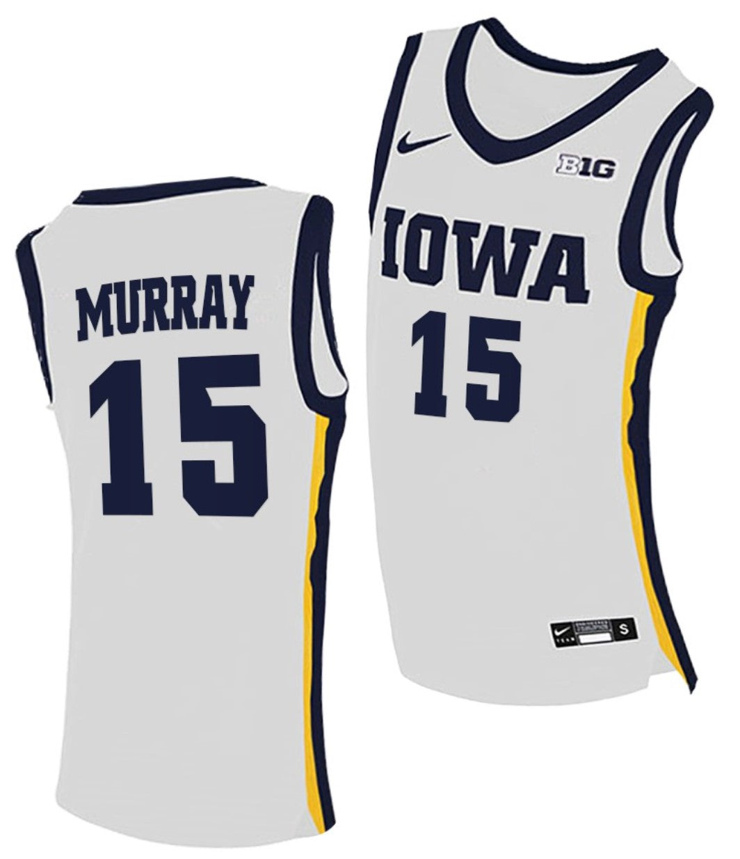 Keegan Murray Jersey Iowa Hawkeyes College Basketball White #15