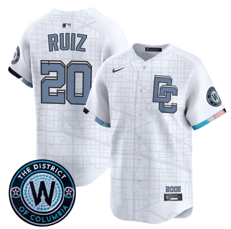 Keibert Ruiz Jersey #20 Washington Nationals 2025 City Connect Premier Limited Stitched