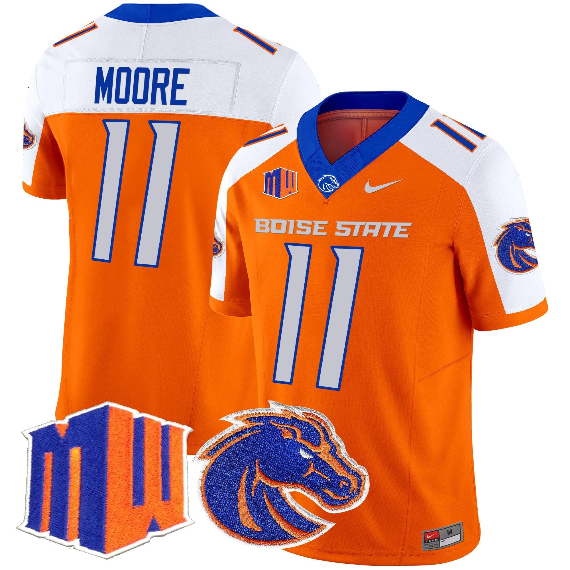 Kellen Moore Jersey #11 Boise State Broncos 2025 Vapor Stitched