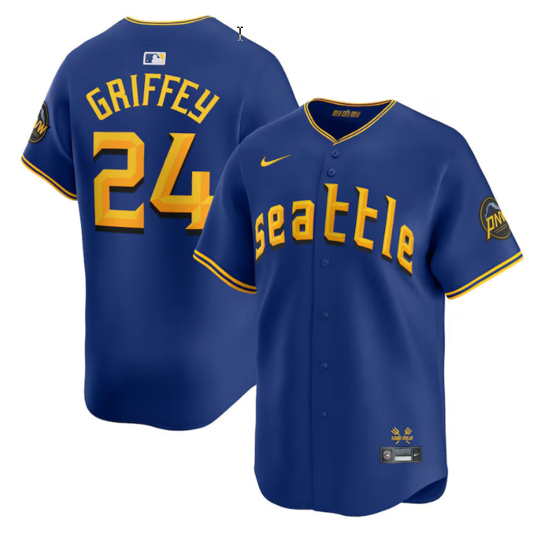Ken Griffey Jr Jersey #24 Seattle Mariners 2025 Vapor Premier Limited Stitched