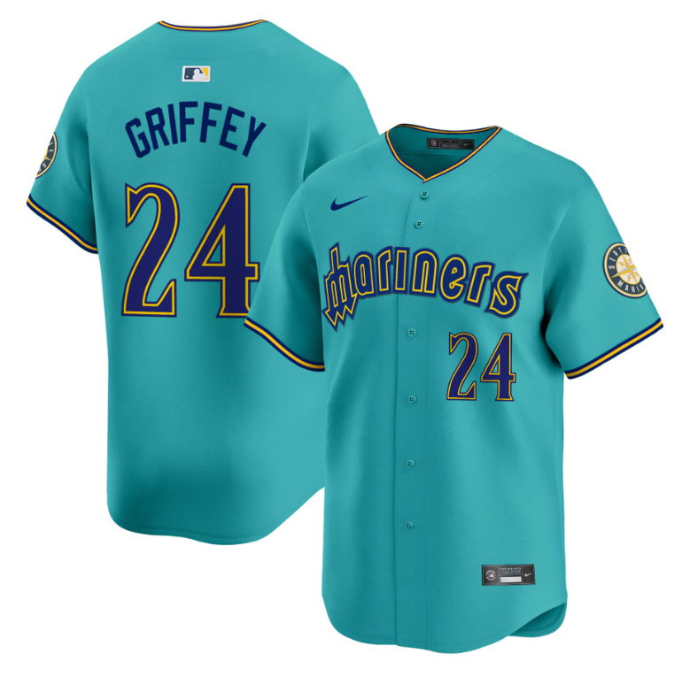 Ken Griffey Jr Jersey #24 Seattle Mariners 2025 Vapor Premier Limited Stitched